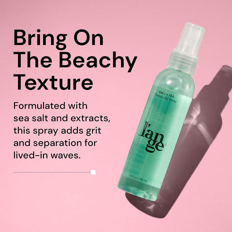 L'ANGE HAIR Sea Salt Texturizing Spray | Effortless Beachy Waves, Volume & Touchable Hold | Mineral-Infused Lightweight Texture Spray for Soft, Natural Finish | 4 oz