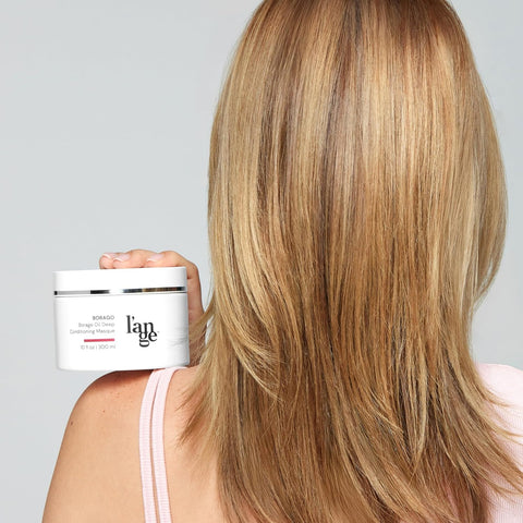 L'ANGE HAIR Borago Deep Conditioning Hair Mask for Damaged Hair | Moisturizing Deep Conditioner Mask | Borage Oil & Keratin Hair Treatment | Soft, Shiny & Frizz-Free | Sulfate & Paraben Free | 10 oz