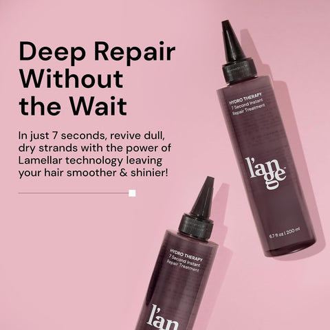 L'ANGE HAIR Hydro Therapy 7-Second Instant Repair | Hydrating & Moisturizing Lamellar Hair Care Treatment | Detangler, Gloss & Anti Frizz Hair Products | Paraben-Free & Safe for Colored Hair | 7 Second