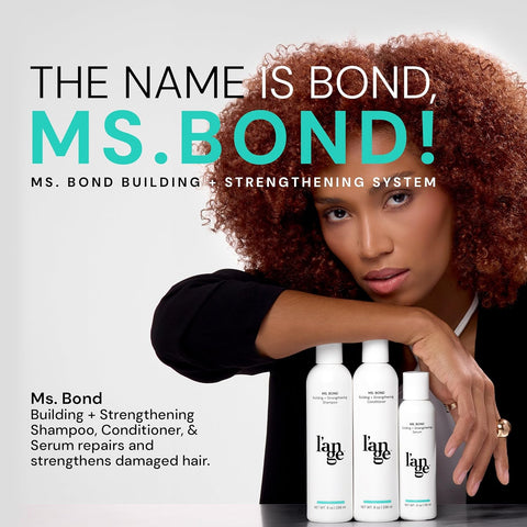 L'ANGE HAIR Ms. Bond System | Sulfate & Paraben-Free Serum, Shampoo And Conditioner Set | Bond Repair for Damaged Hair | Hydrates, Reduces Frizz, Restores Strength | 3-in-1 Bundle Pack