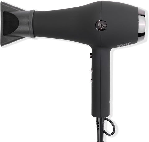 L’Ange Hair Soleil Professional Hair Dryer | Fast Drying Ionic Blow Dryer for Frizz-Free Results | 3 Heat Settings with Cool Shot Feature | Lightweight Hairdryer with Concentrator 1875W | Black