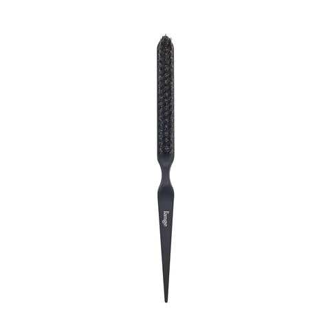 L'ANGE HAIR Detangling Teasing Brush with Nylon & Boar Bristles | Precise Sectioning | Adds Volume & Root Lift | Tames Flyaways & Frizz | Indented Grip | All Hair Types (Black)