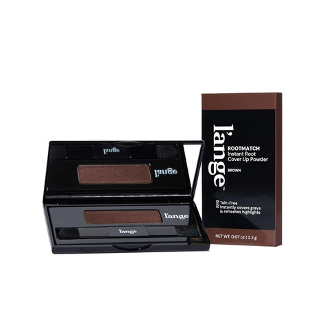 L'ANGE HAIR RootMatch Instant Root Cover Up Powder | Conceals Grays & Sparse Spots | Extends Highlights | Transfer- & Water-Resistant | For All Hair Types (Brown)