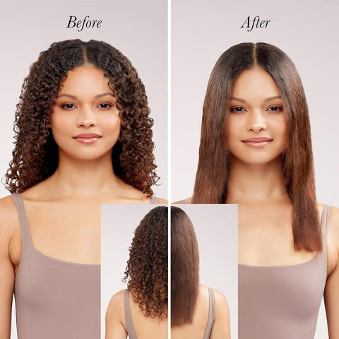 L'ANGE HAIR Mane Pass Straightening Hot Brush | Hair Straightening Brush with Ceramic Bristles & Negative Ion Technology | Adjustable Temp | Auto Shut-Off & Dual Voltage | (Black)