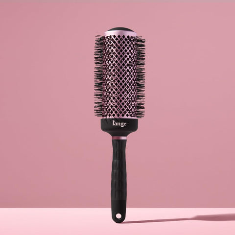 L'ANGE HAIR VolumePro Extra-Long Ceramic Ionic Round Brush, Black | For Blow Drying, Curling & Styling | Adds Volume, Reduces Frizz & Boosts Shine | Ideal for Extra-Long Hair (53mm)