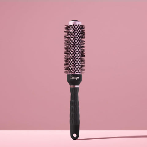 L'ANGE HAIR VolumePro Extra-Long Ceramic Ionic Round Brush, Black | For Blow Drying, Curling & Styling | Adds Volume, Reduces Frizz & Boosts Shine | Ideal for Extra-Long Hair (33mm)