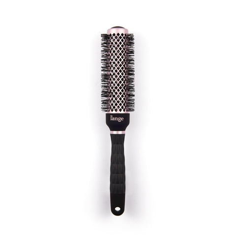 L'ANGE HAIR VolumePro Extra-Long Ceramic Ionic Round Brush, Black | For Blow Drying, Curling & Styling | Adds Volume, Reduces Frizz & Boosts Shine | Ideal for Extra-Long Hair (33mm)