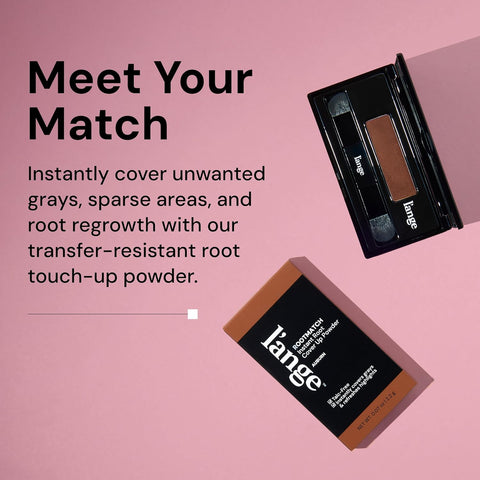 L'ANGE HAIR RootMatch Instant Root Cover Up Powder | Conceals Grays & Sparse Spots | Extends Highlights | Transfer- & Water-Resistant | For All Hair Types (Dark Blonde)