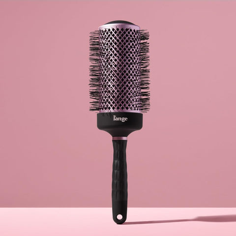 L'ANGE HAIR VolumePro Extra-Long Ceramic Ionic Round Brush, Black | For Blow Drying, Curling & Styling | Adds Volume, Reduces Frizz & Boosts Shine | Ideal for Extra-Long Hair (65mm)